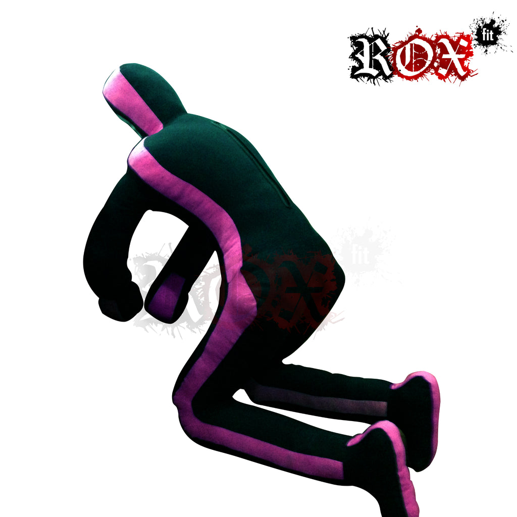 Grappling Dummy Submission Style MMA Dummy Black Pink Heavy Duty Fabric