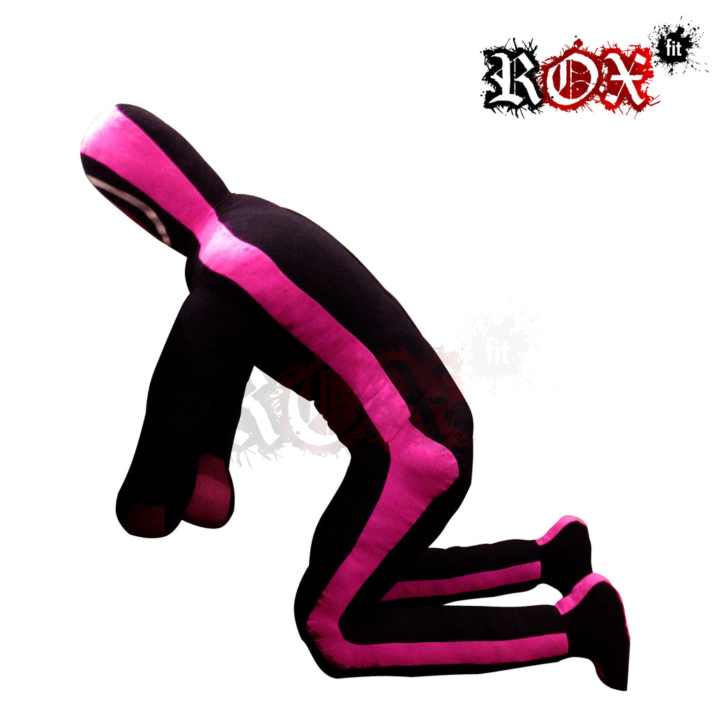 Grappling Dummy Submission Style MMA Dummy Black Pink Heavy Duty Fabric