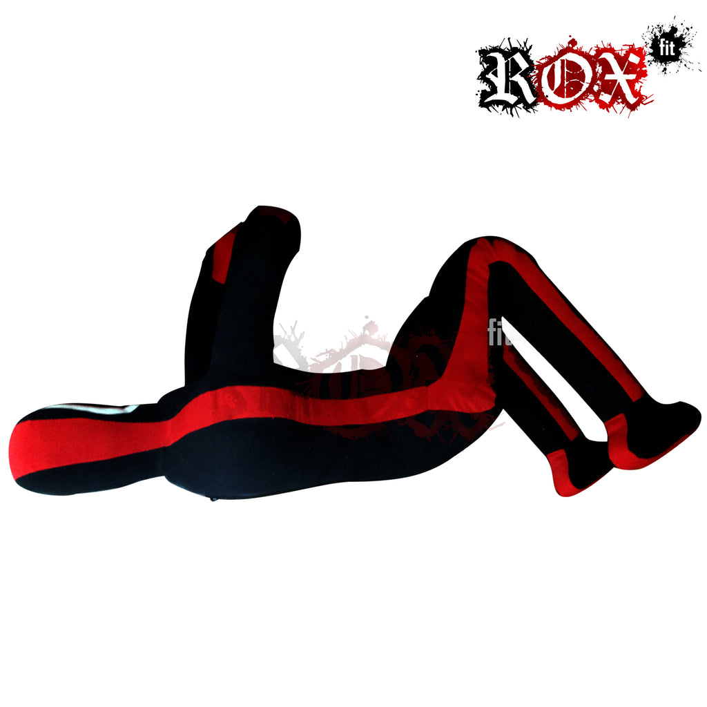 Grappling Dummy Submission Style MMA Dummy Black Red Heavy Duty Fabric
