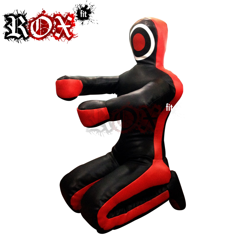 Grappling Dummy Submission Style MMA Dummy Black Red Vinyl