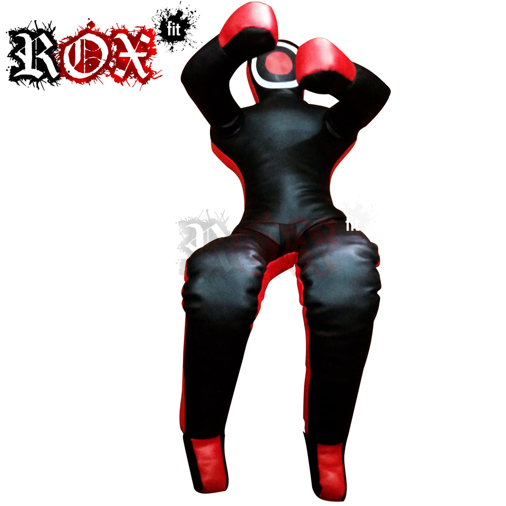 Grappling Dummy Submission Style MMA Dummy Black Red Vinyl