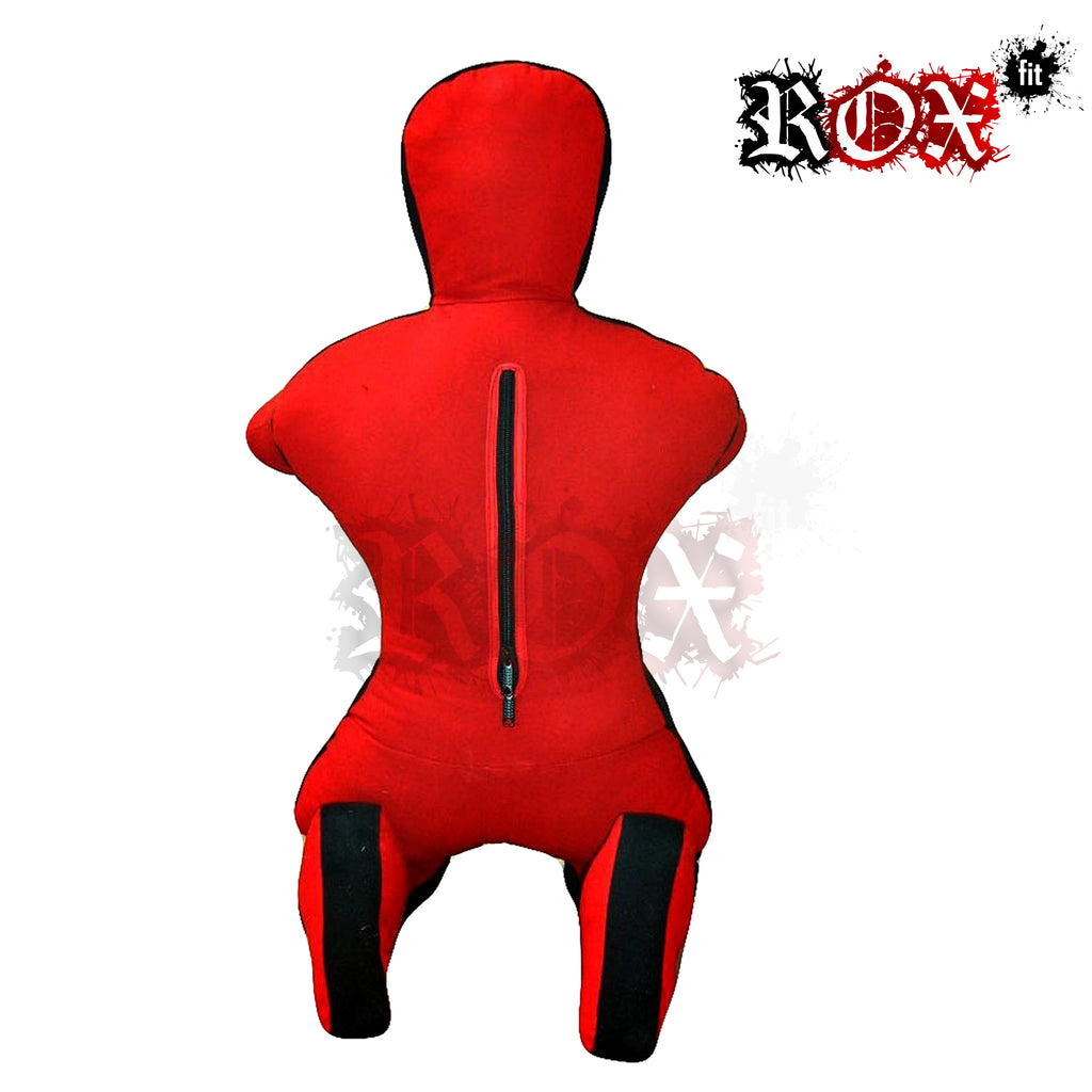 Grappling Dummy Submission Style MMA Dummy Red Black Heavy Duty Fabric