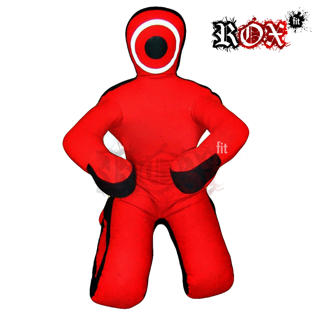 Grappling Dummy Submission Style MMA Dummy Red Black Heavy Duty Fabric