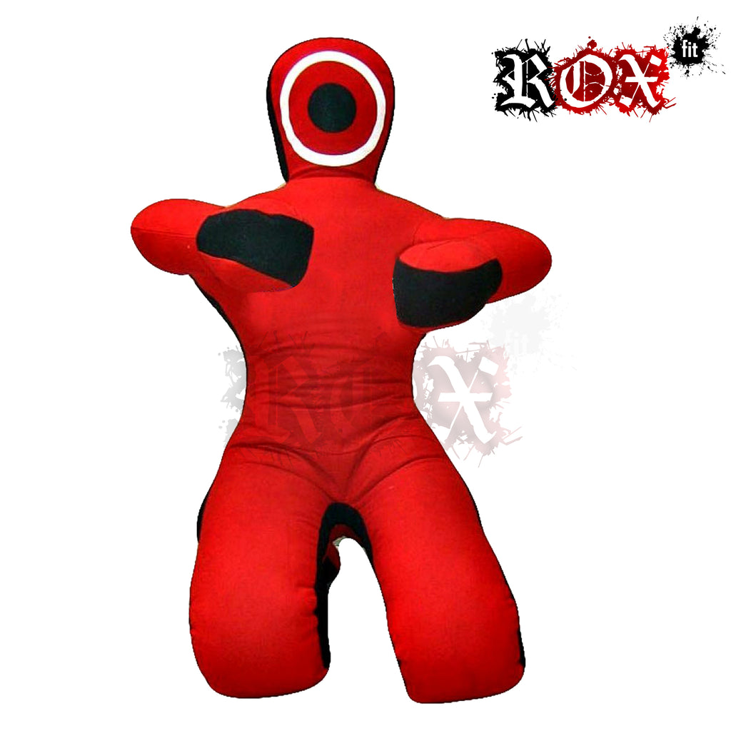 Grappling Dummy Submission Style MMA Dummy Red Black Heavy Duty Fabric