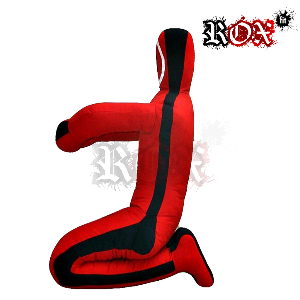 Grappling Dummy Submission Style MMA Dummy Red Black Heavy Duty Fabric