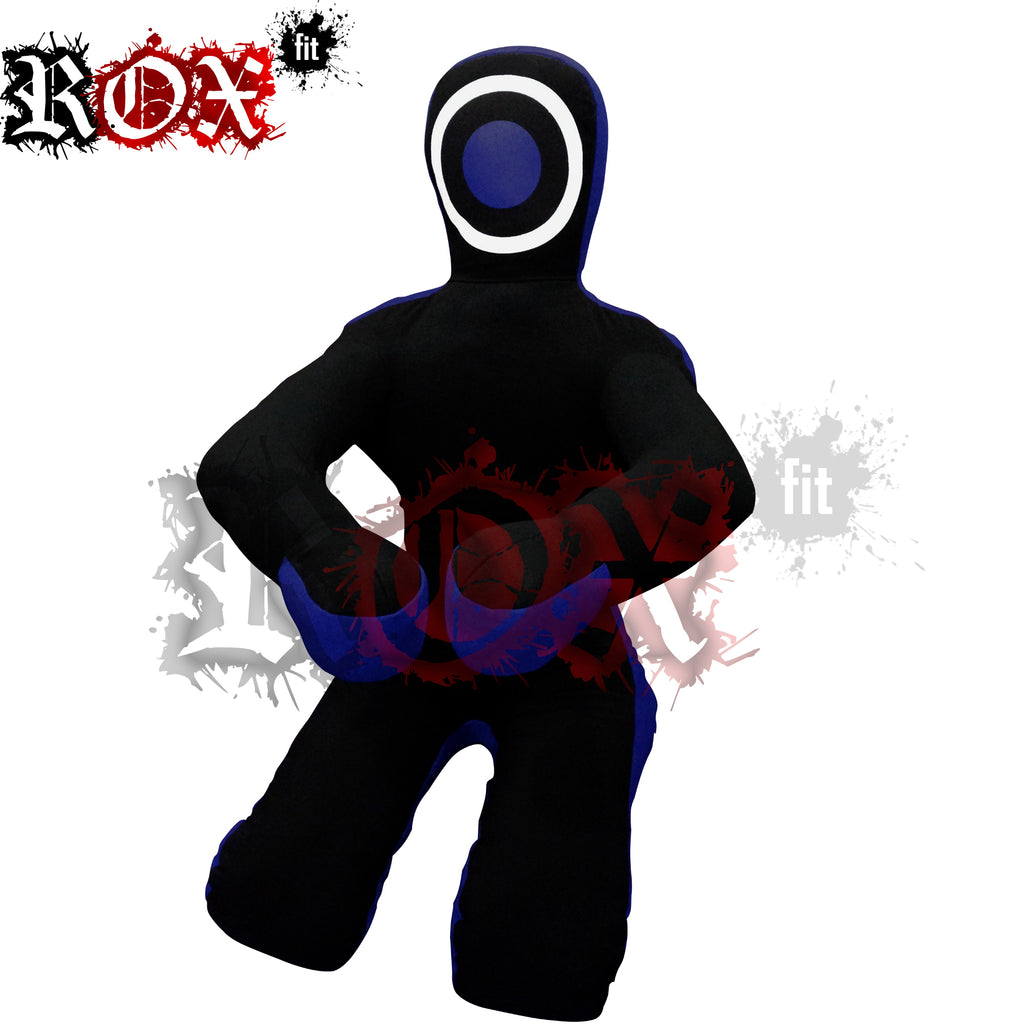 Grappling Dummy Submission Style MMA Dummy Black Blue Heavy Duty Fabric