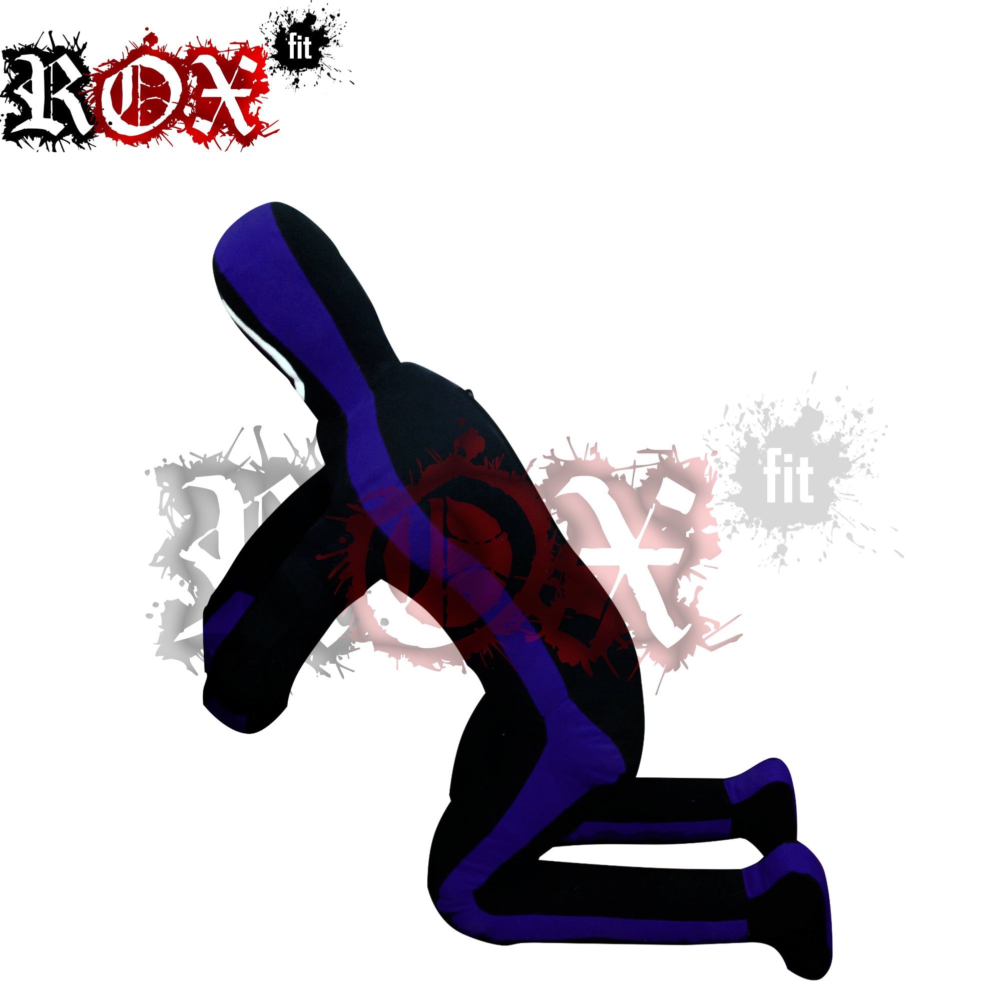 Grappling Dummy Submission Style MMA Dummy Black Blue Heavy Duty Fabric