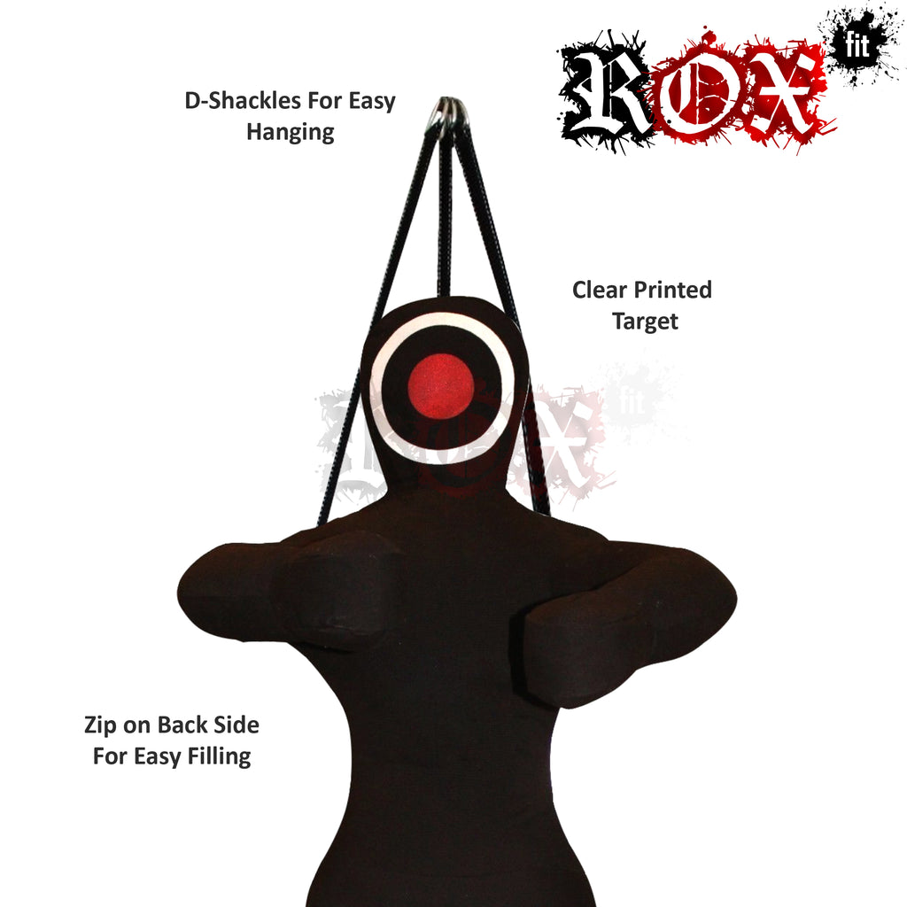 Grappling Dummy Hanging Style MMA Dummy Black Heavy Duty Fabric