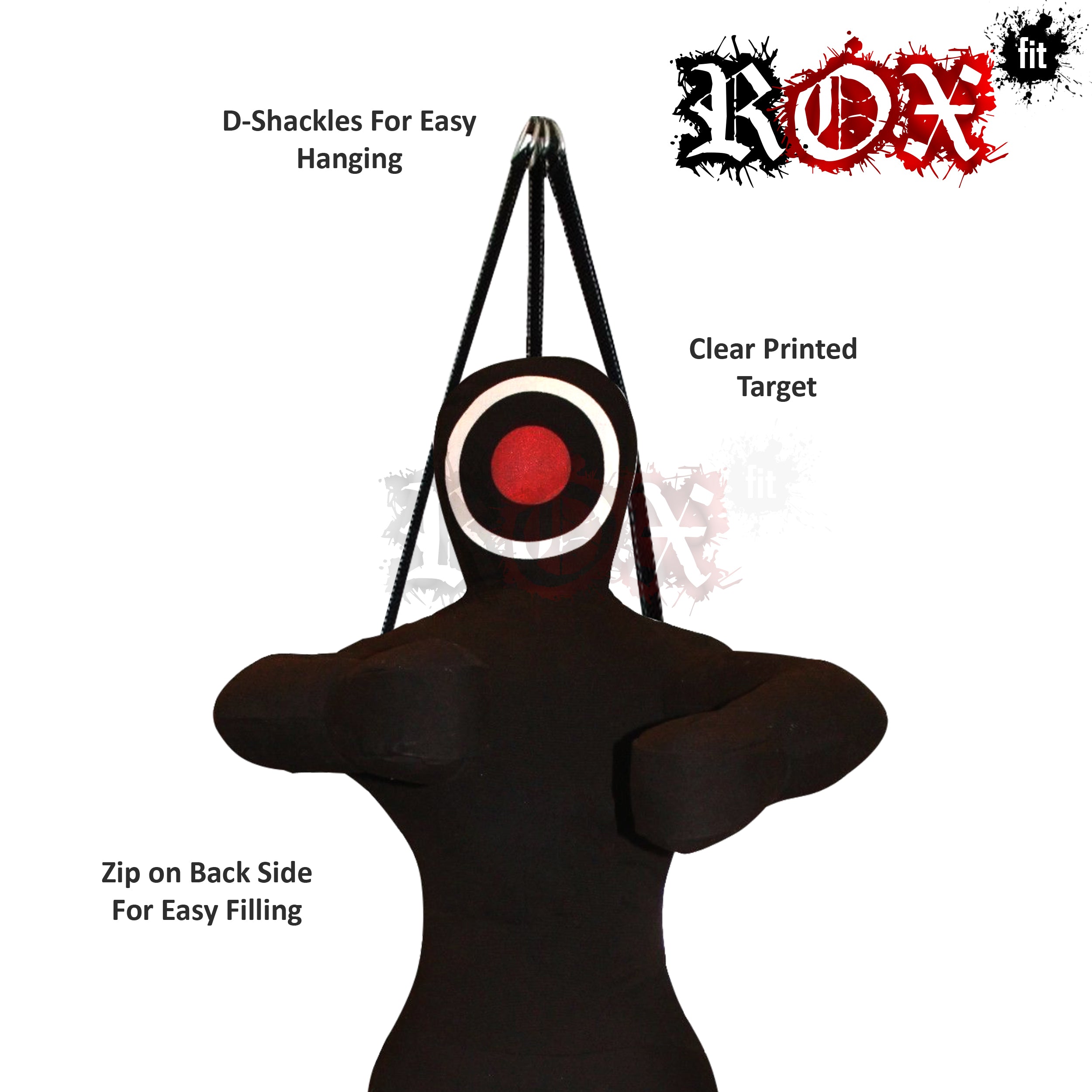 Grappling Dummy Hanging Style MMA Dummy Black Heavy Duty Fabric