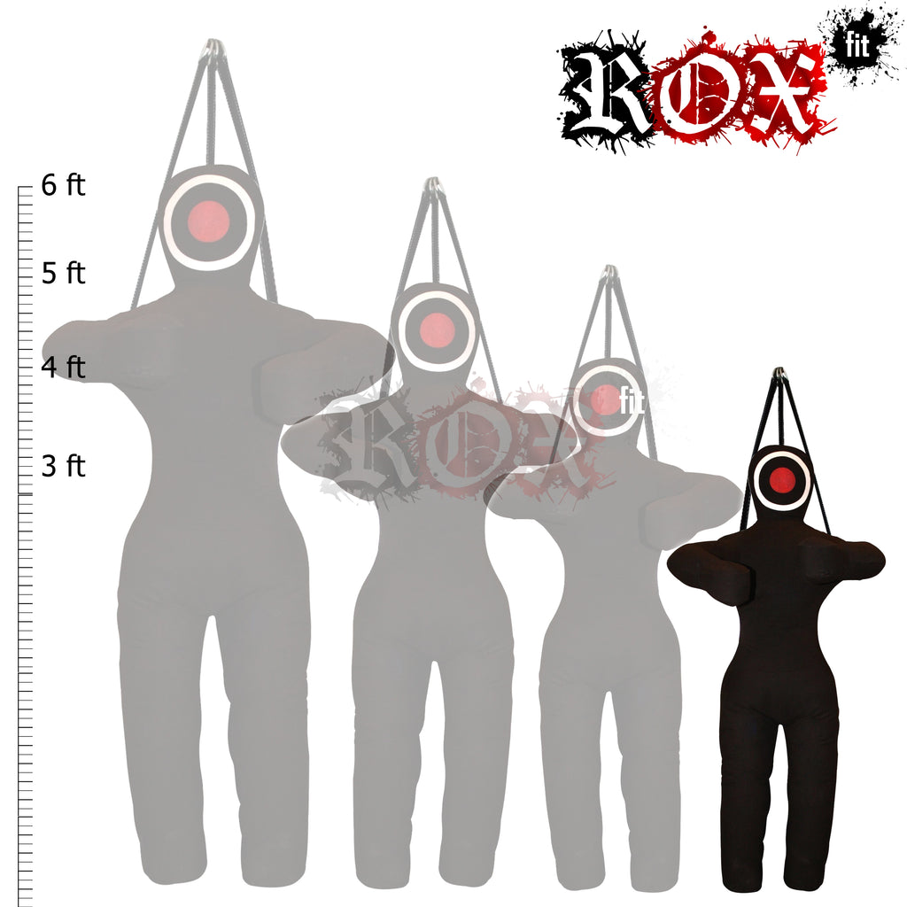 Grappling Dummy Hanging Style MMA Dummy Black Heavy Duty Fabric