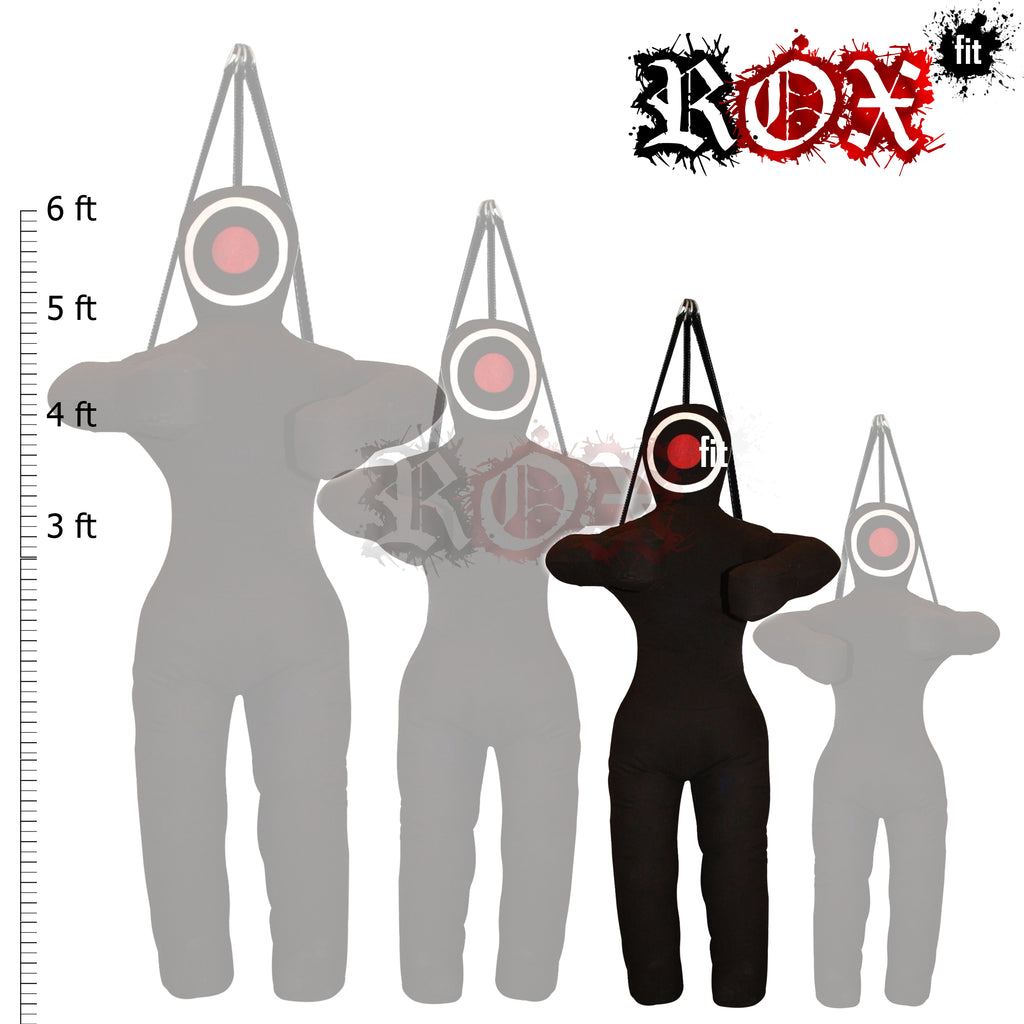 Grappling Dummy Hanging Style MMA Dummy Black Heavy Duty Fabric