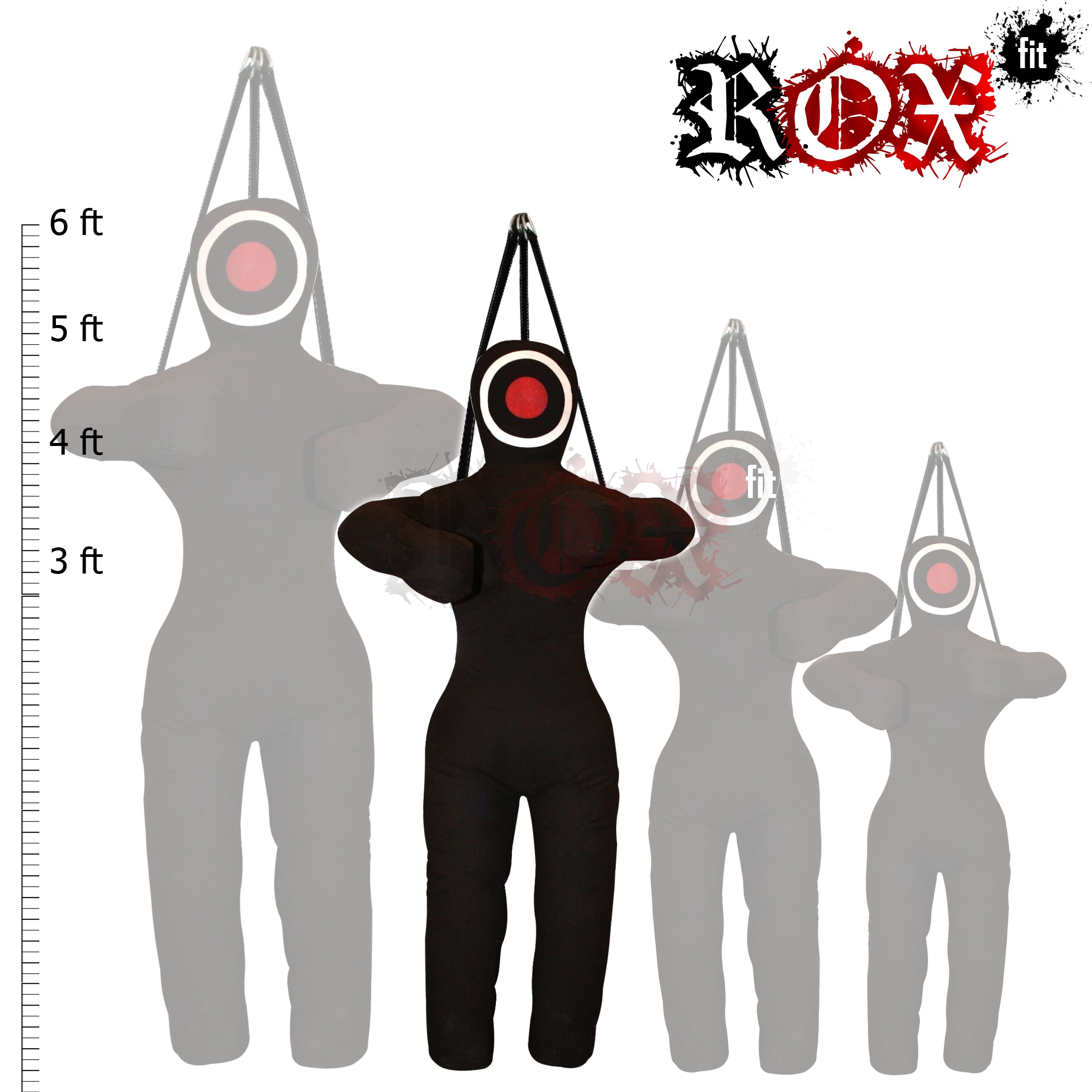 Grappling Dummy Hanging Style MMA Dummy Black Heavy Duty Fabric