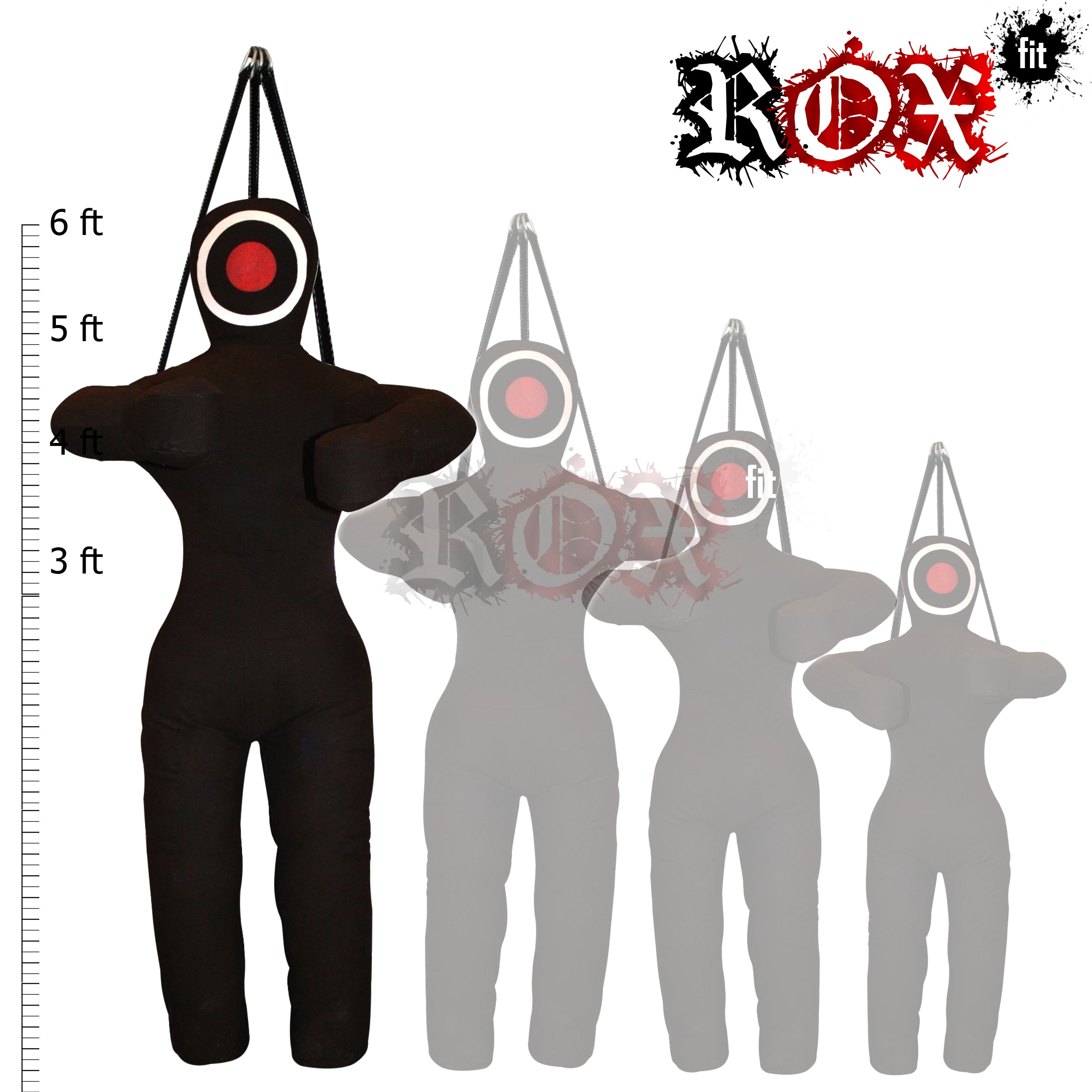 Grappling Dummy Hanging Style MMA Dummy Black Heavy Duty Fabric