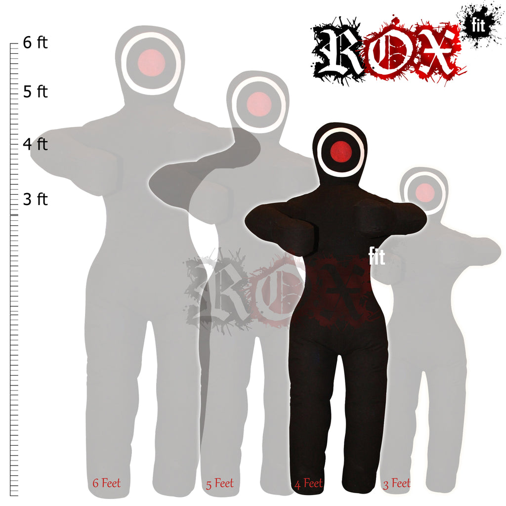 Grappling Dummy Throwing Style MMA Dummy Black Heavy Duty Fabric
