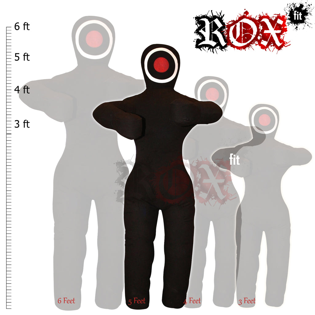 Grappling Dummy Throwing Style MMA Dummy Black Heavy Duty Fabric