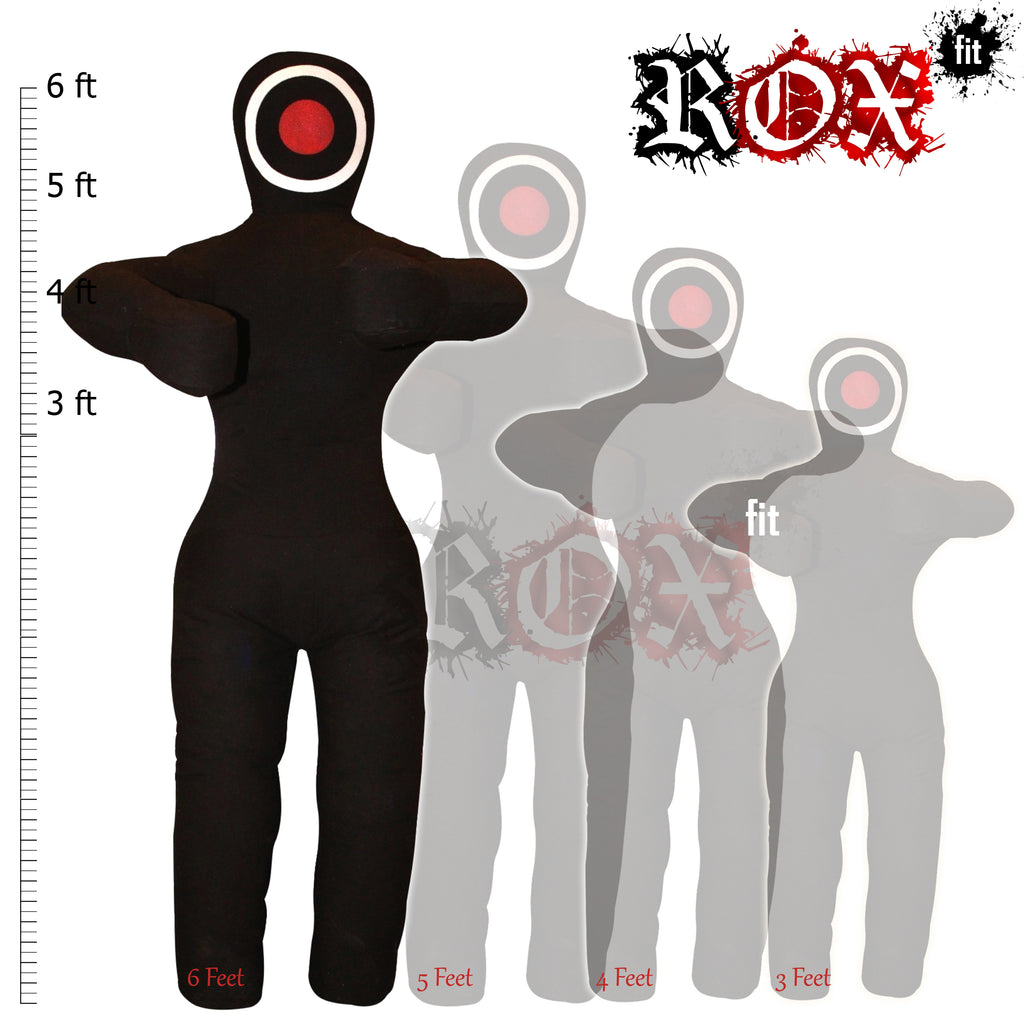 Grappling Dummy Throwing Style MMA Dummy Black Heavy Duty Fabric