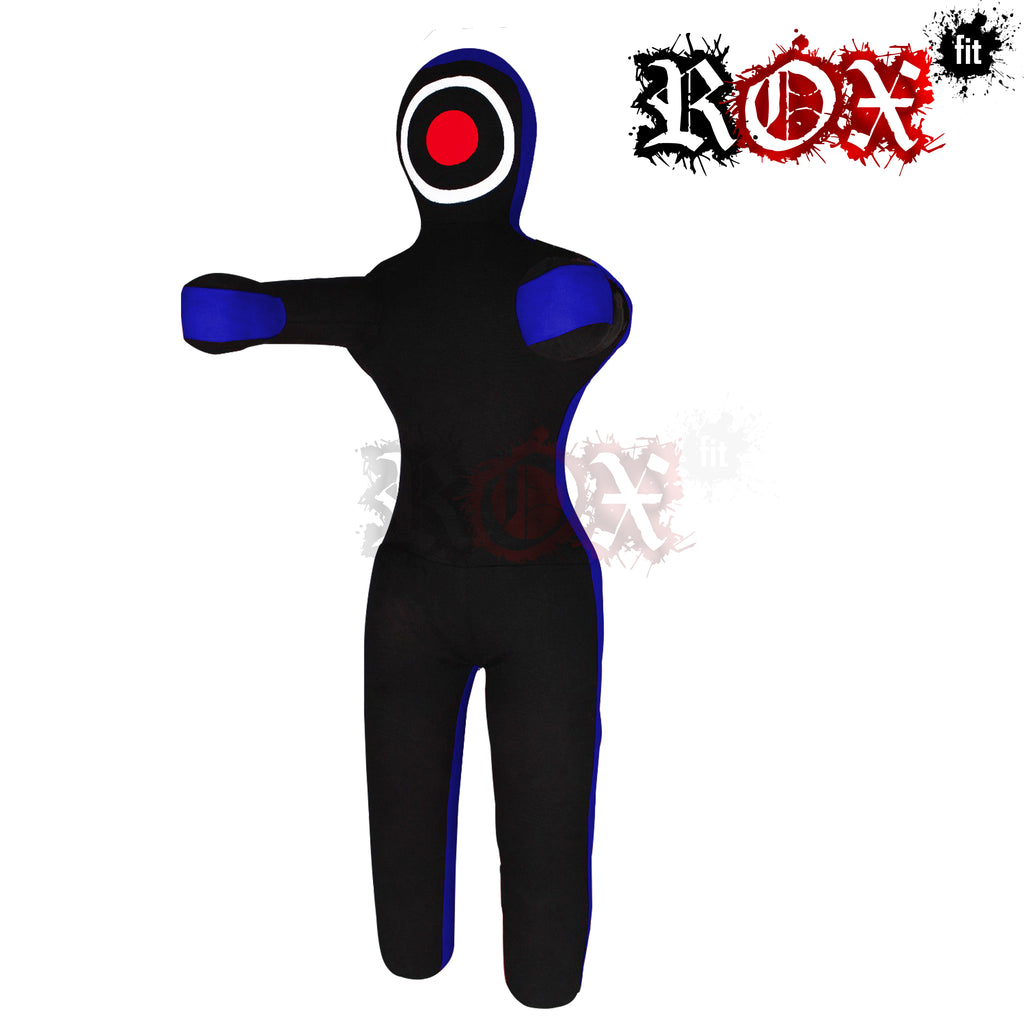 Grappling Dummy Throwing Style MMA Dummy Black Blue Heavy Duty Fabric