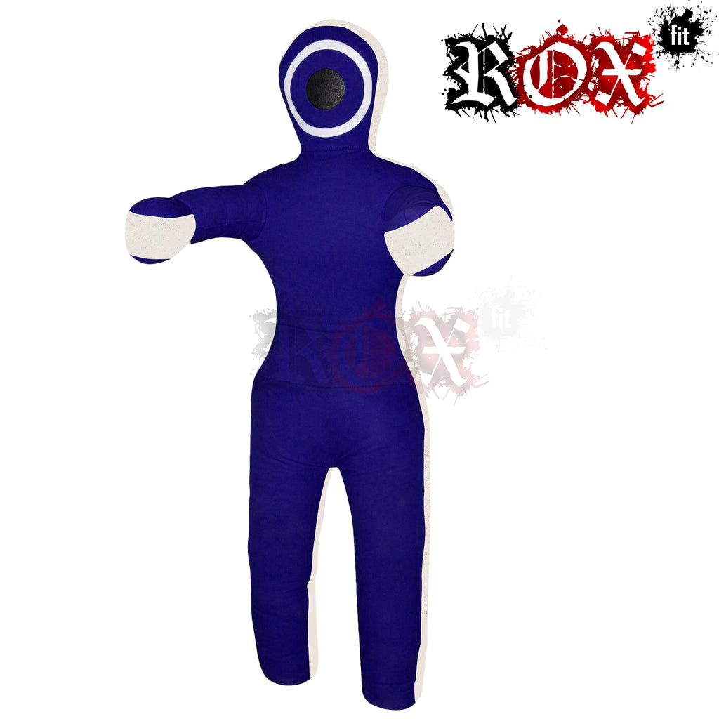Grappling Dummy Throwing Style MMA Dummy Blue White Heavy Duty Fabric