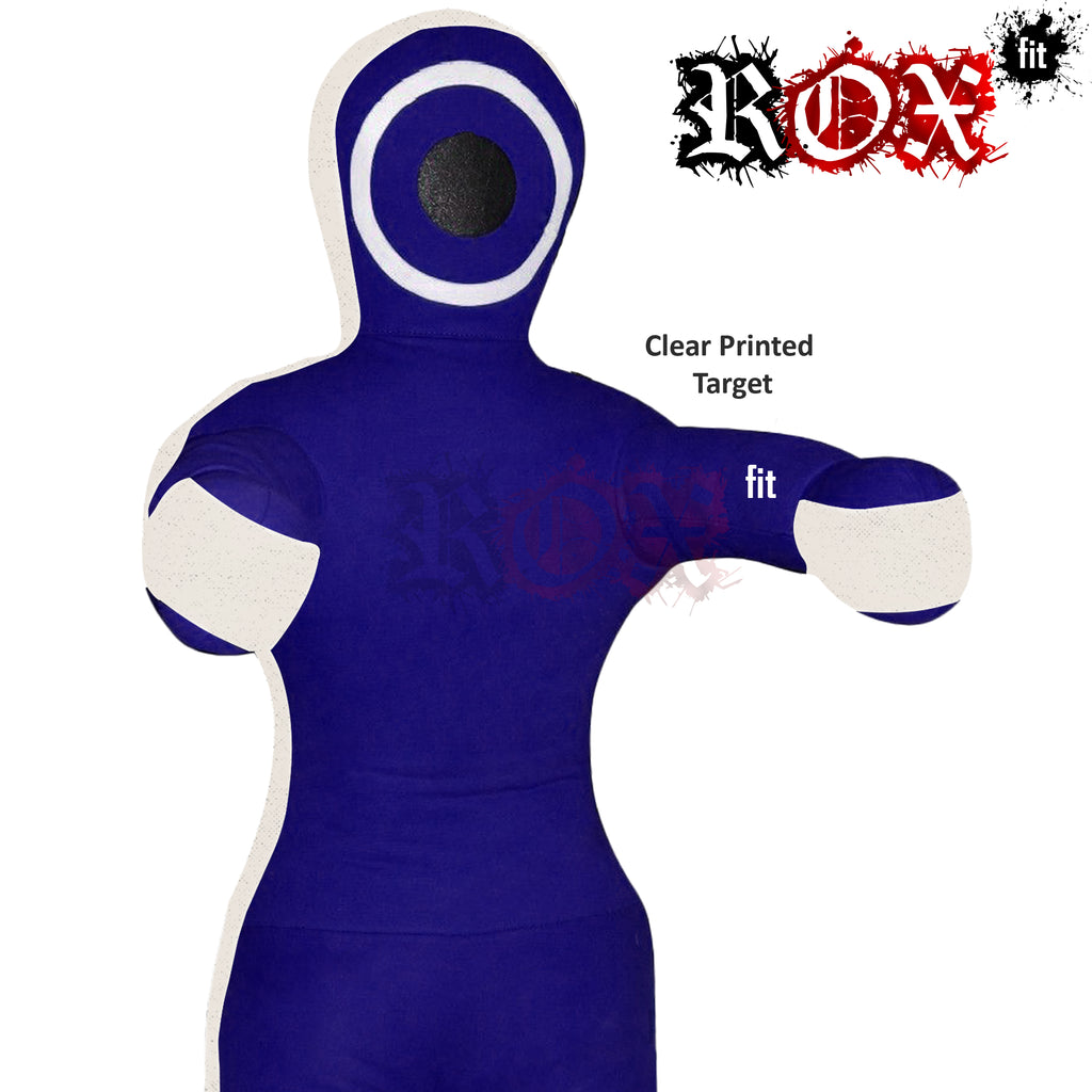 Grappling Dummy Throwing Style MMA Dummy Blue White Heavy Duty Fabric