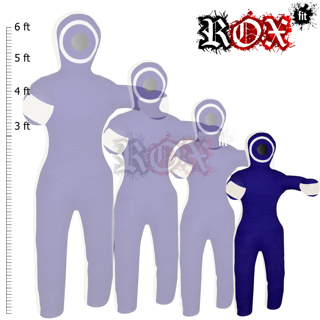 Grappling Dummy Throwing Style MMA Dummy Blue White Heavy Duty Fabric