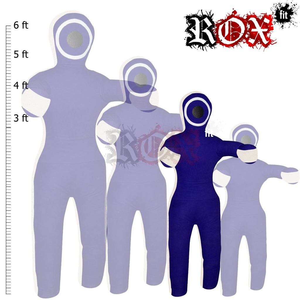 Grappling Dummy Throwing Style MMA Dummy Blue White Heavy Duty Fabric
