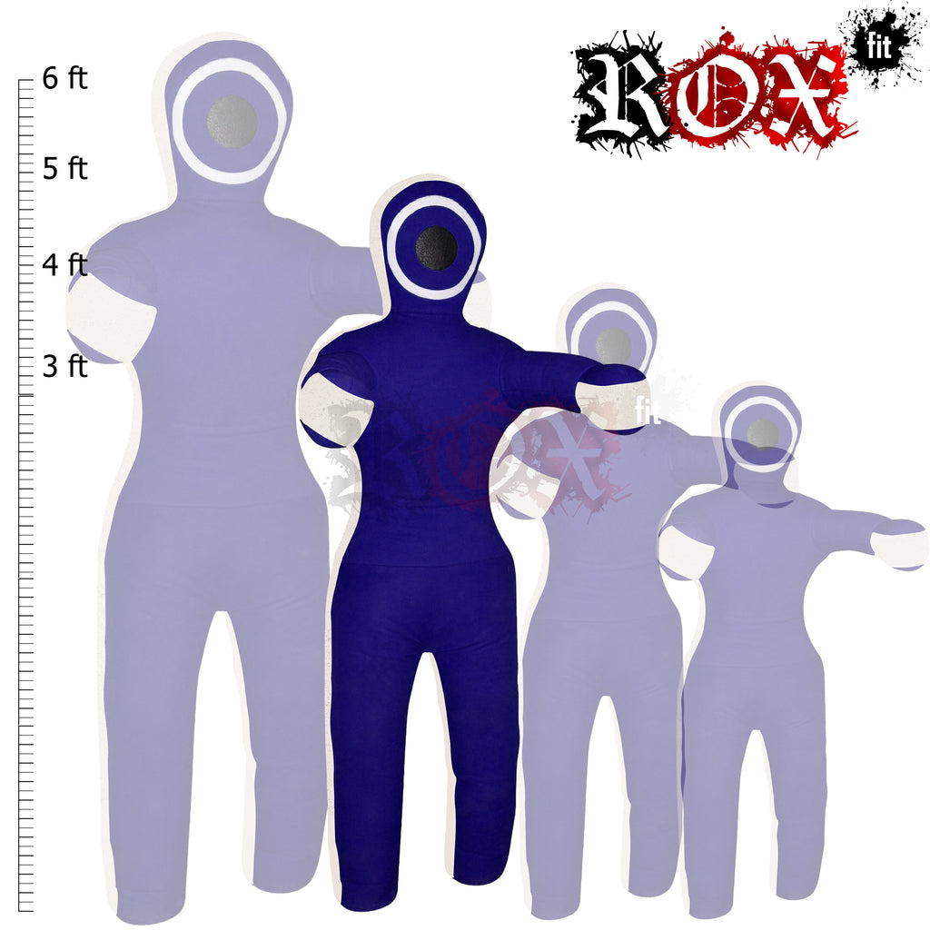 Grappling Dummy Throwing Style MMA Dummy Blue White Heavy Duty Fabric