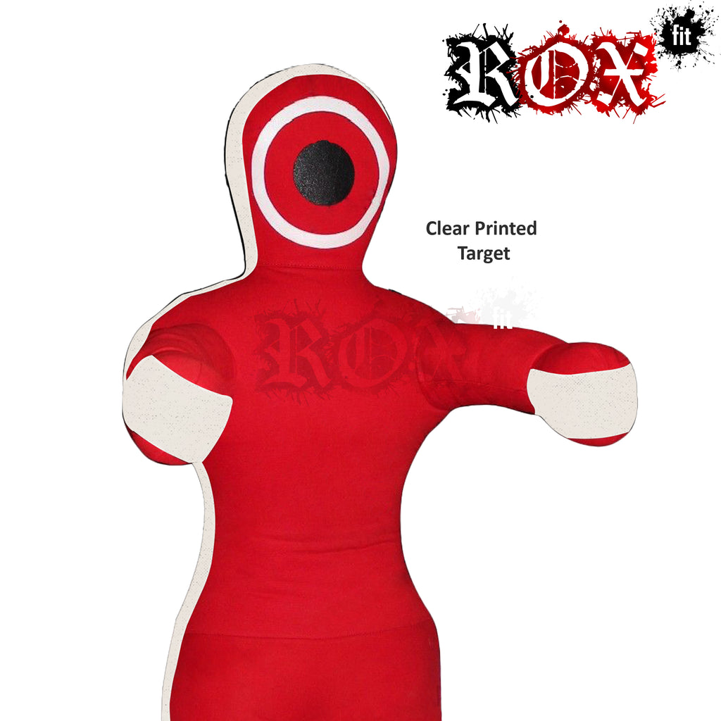 Grappling Dummy Throwing Style MMA Dummy Red White Heavy Duty Fabric