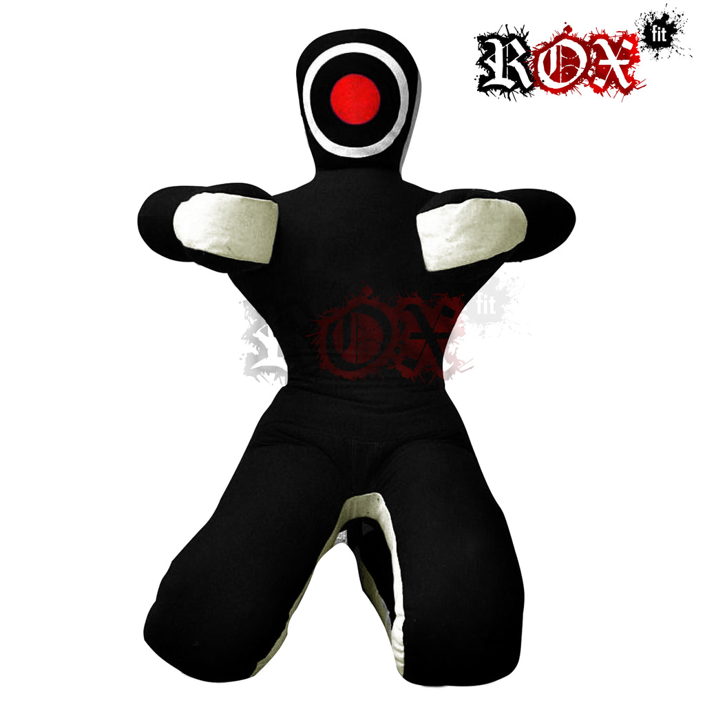 Grappling Dummy Submission Style MMA Dummy Black White Heavy Duty Fabric