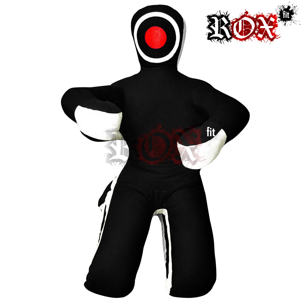 Grappling Dummy Submission Style MMA Dummy Black White Heavy Duty Fabric