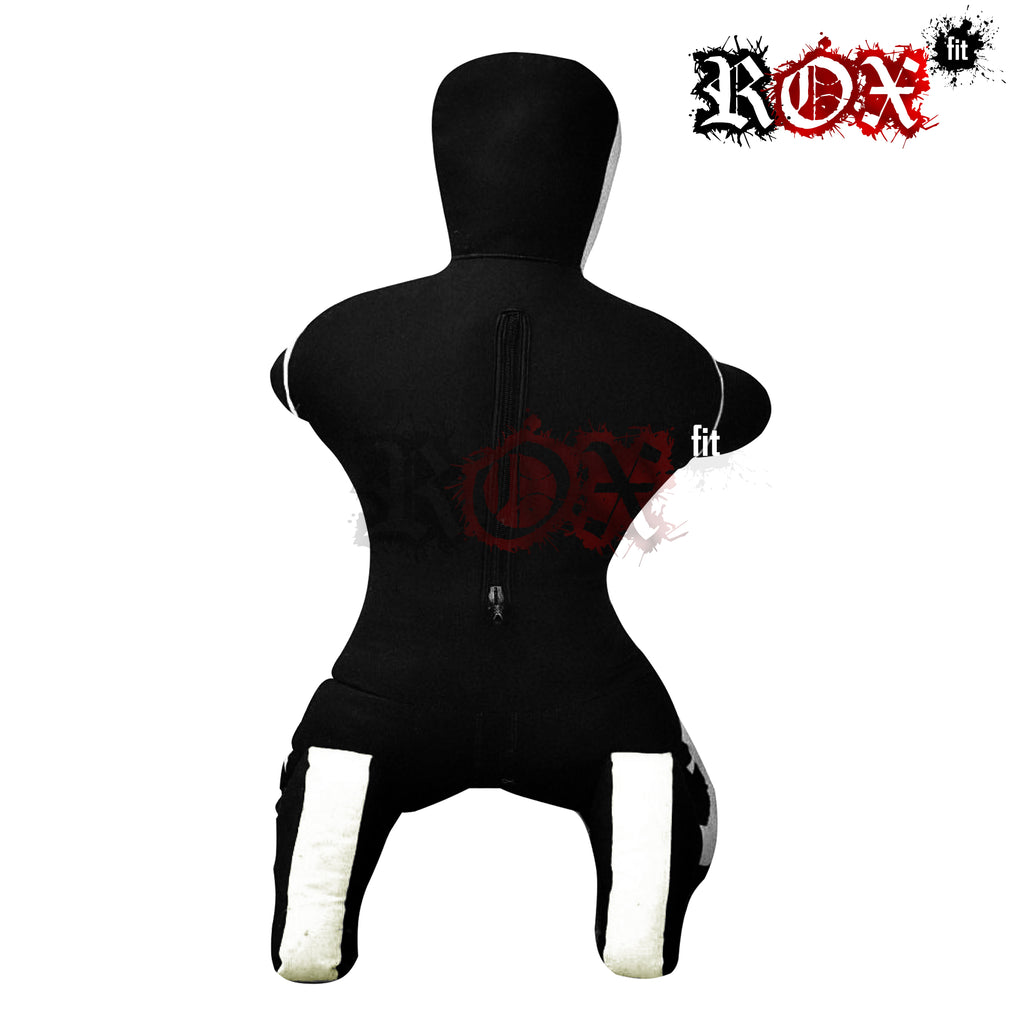 Grappling Dummy Submission Style MMA Dummy Black White Heavy Duty Fabric