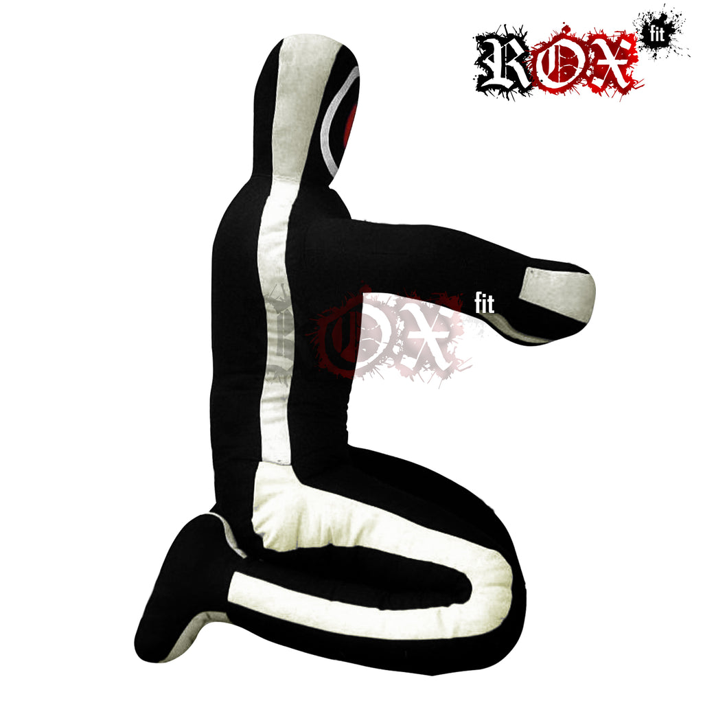 Grappling Dummy Submission Style MMA Dummy Black White Heavy Duty Fabric