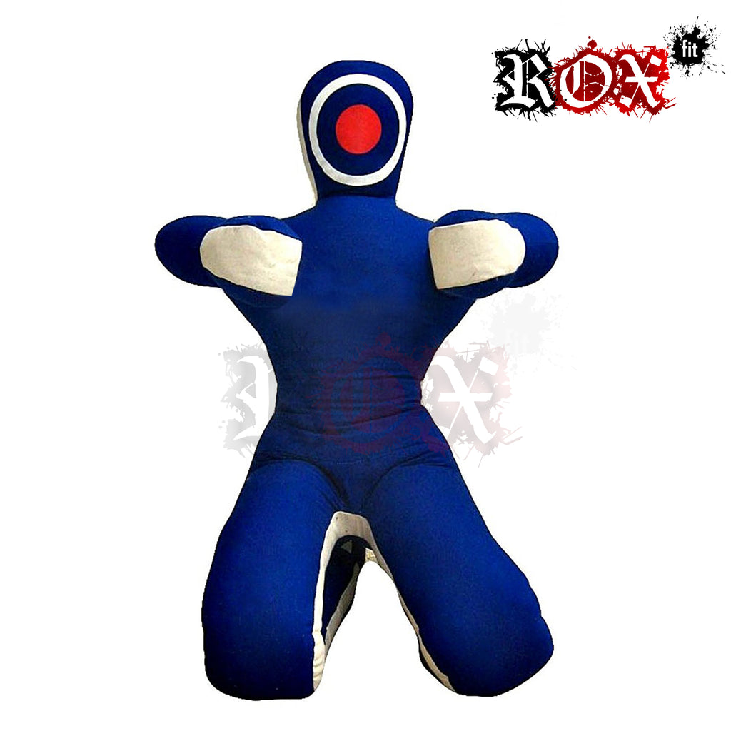 Grappling Dummy Submission Style MMA Dummy Blue White Heavy Duty Fabric