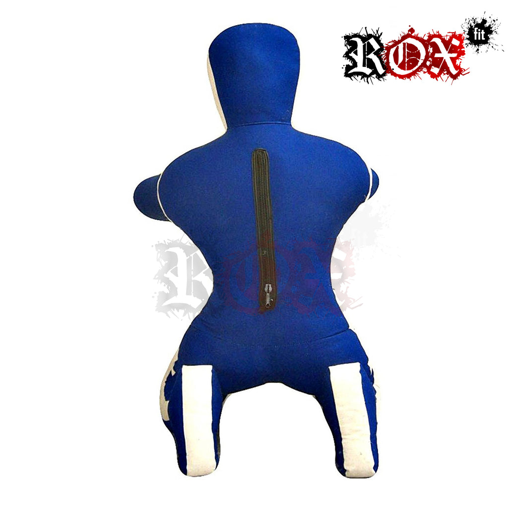 Grappling Dummy Submission Style MMA Dummy Blue White Heavy Duty Fabric