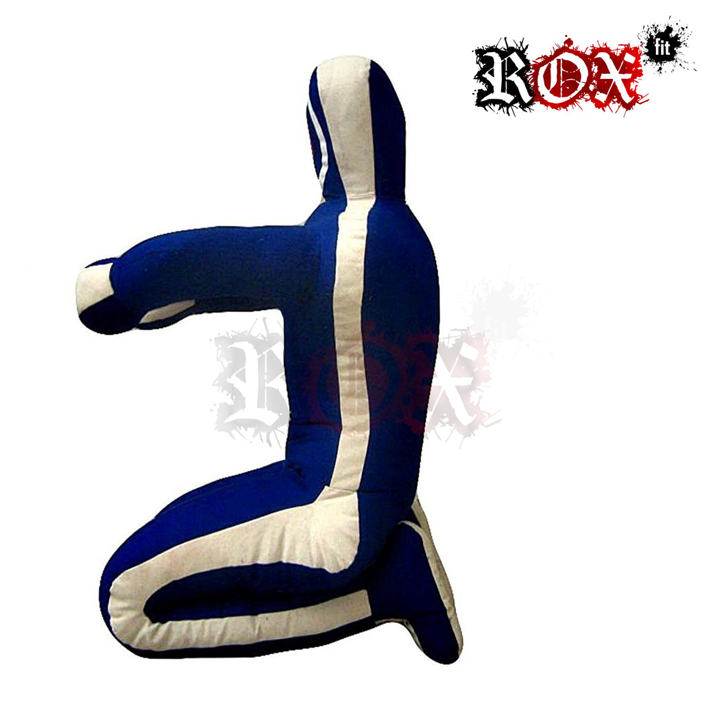 Grappling Dummy Submission Style MMA Dummy Blue White Heavy Duty Fabric