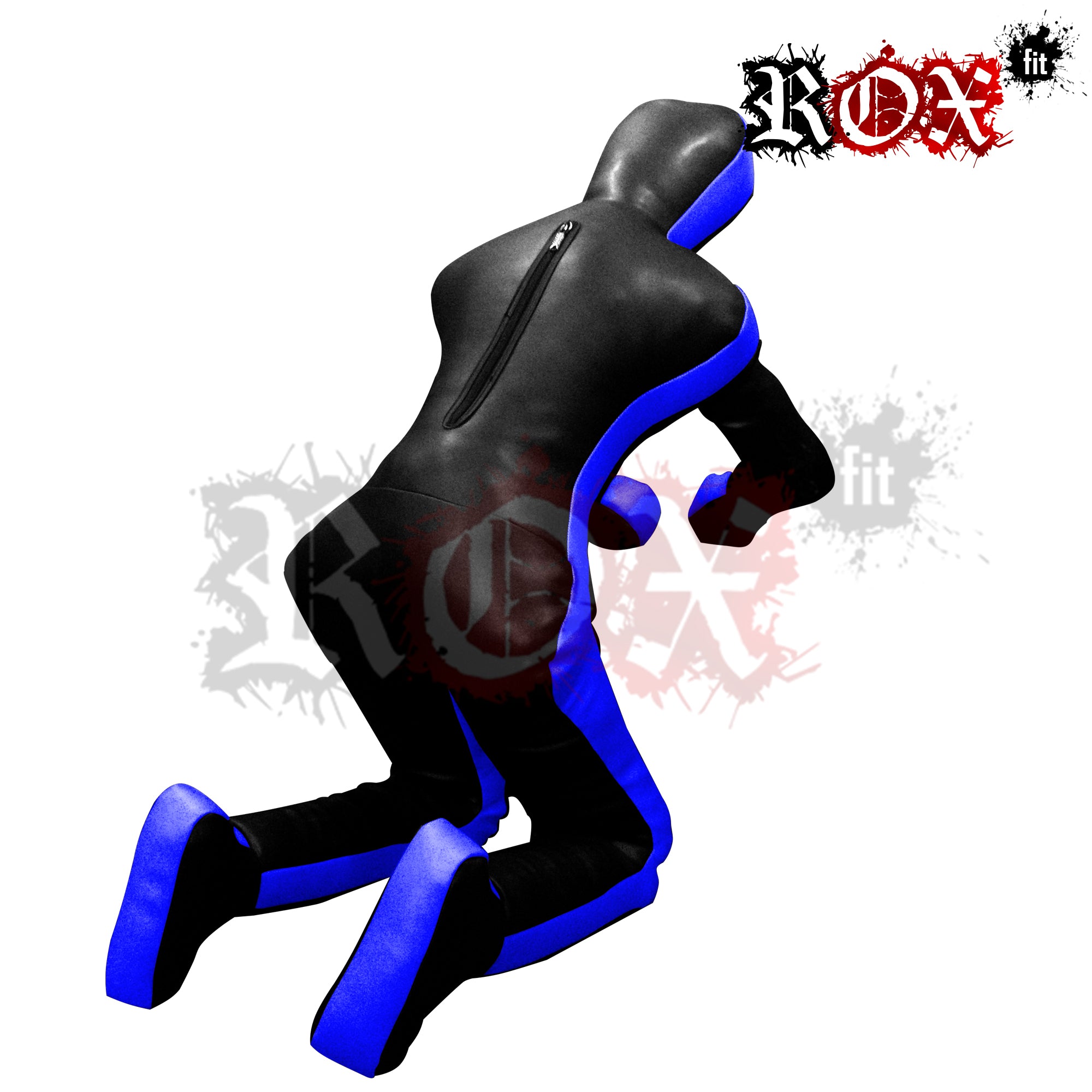 Grappling Dummy Submission Style MMA Dummy Black Blue Vinyl