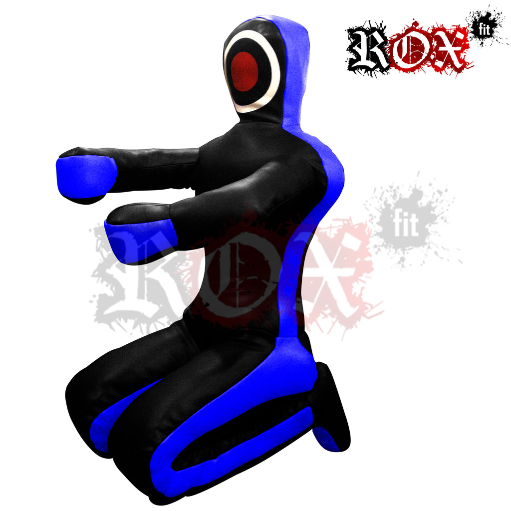 Grappling Dummy Submission Style MMA Dummy Black Blue Vinyl