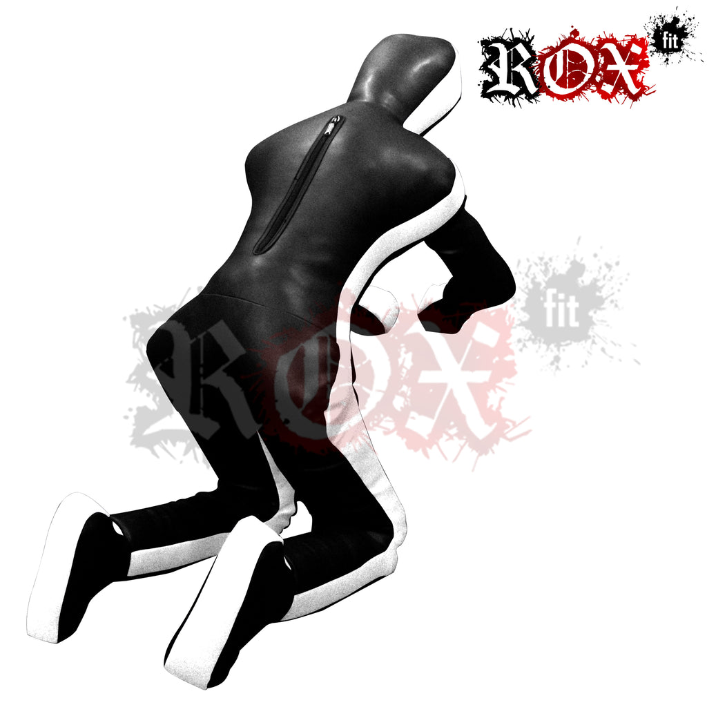 Grappling Dummy Submission Style MMA Dummy Black White Vinyl