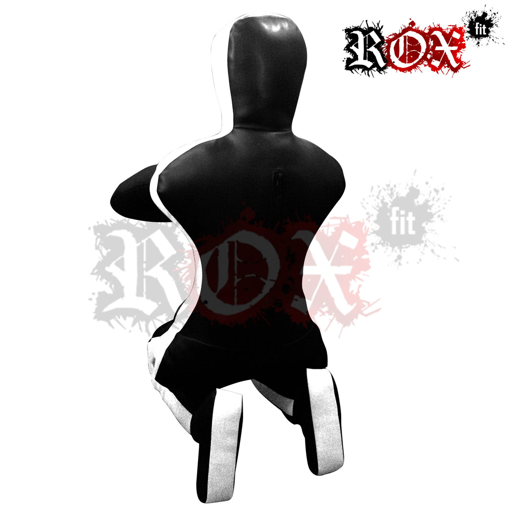 Grappling Dummy Submission Style MMA Dummy Black White Vinyl