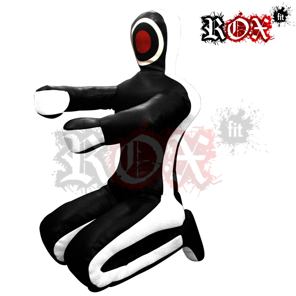 Grappling Dummy Submission Style MMA Dummy Black White Vinyl
