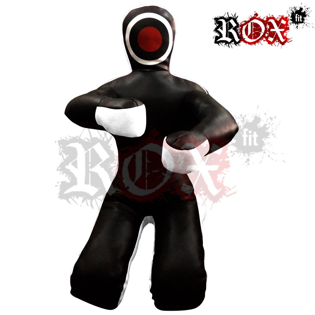 Grappling Dummy Submission Style MMA Dummy Black White Vinyl