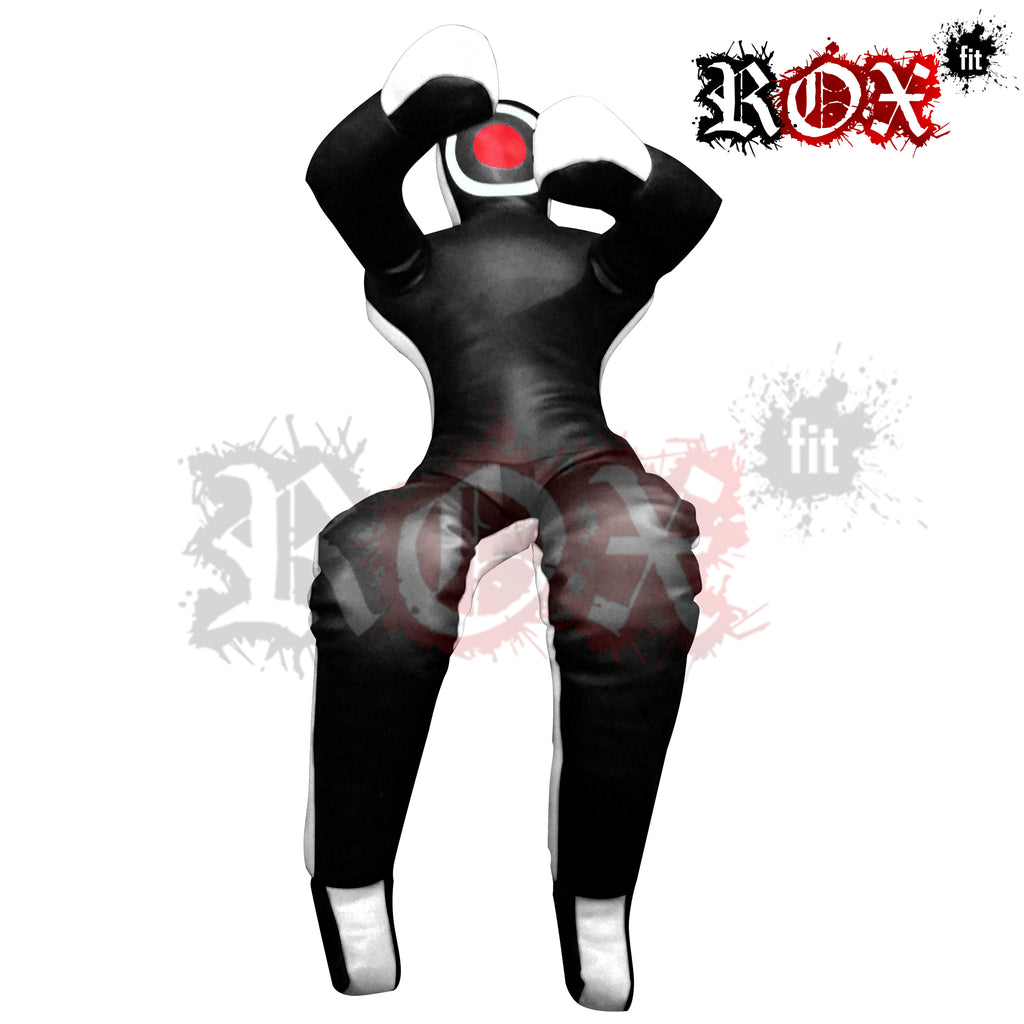 Grappling Dummy Submission Style MMA Dummy Black White Vinyl